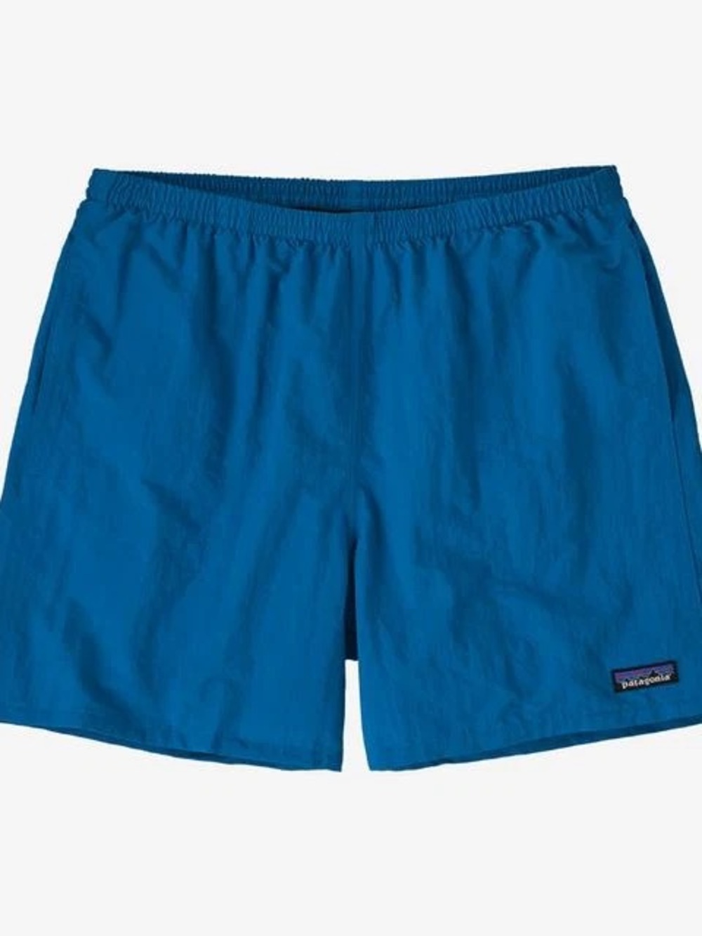 Patagonia Baggies Shorts Blue Outdoor Hiking Logo Casual Mesh Lined Size XL Mens